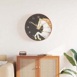Wanduhr Golden und Weiß...