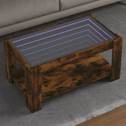 LED-Couchtisch Räuchereiche...