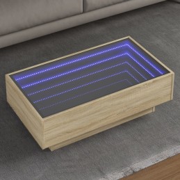 LED-Couchtisch Sonoma Eiche...
