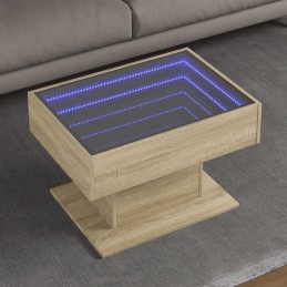 LED-Couchtisch Sonoma Eiche...