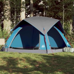 Campingzelt 4 Personen Blau...