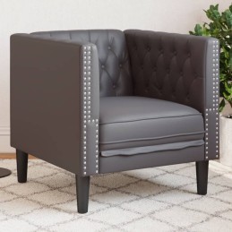 Chesterfield-Sessel Grau...