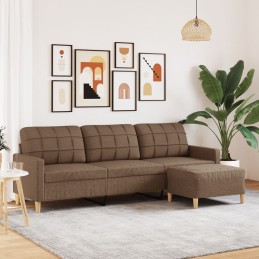 3-Sitzer-Sofa mit Hocker...