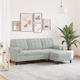 3-Sitzer-Sofa mit Hocker...