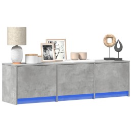 TV-Schrank LED Betongrau...