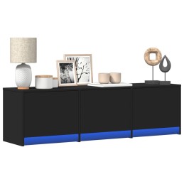 TV-Schrank LED Schwarz...