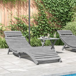 Sonnenliege Grau 184x55x64...