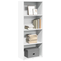 Bücherregal Weiß 60x30x152...