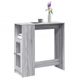 Bartisch mit Regal Grau...