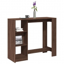 Bartisch mit Regal Braun...