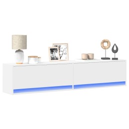 TV-Wandschrank mit LED Weiß...