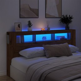 LED-Kopfteil Artisan-Eiche...