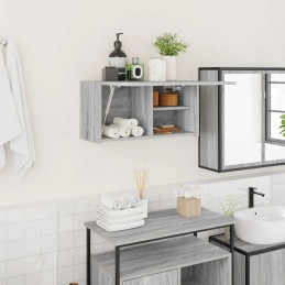 Bad-Wandschrank Grau Sonoma...