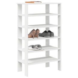 Schuhregal Weiß 61x32x105...