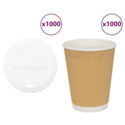Pappbecher mit Deckeln 1000...