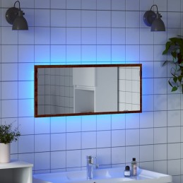 LED-Badspiegel Braun...