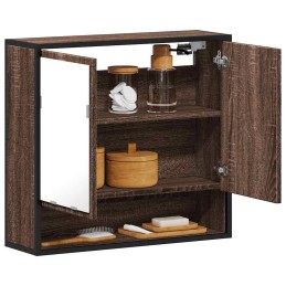 Bad-Spiegelschrank Braun...