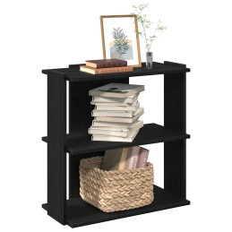 Bücherregal 3 Böden Schwarz...