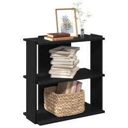 Bücherregal 3 Böden Schwarz...