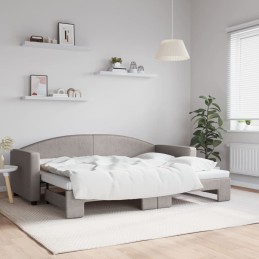 Tagesbett Ausziehbar Taupe...