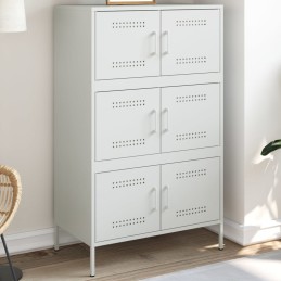 Highboard Weiß 68x39x113 cm...