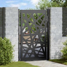 Gartentor Schwarz 105x155...