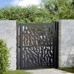 Gartentor Schwarz 105x106...