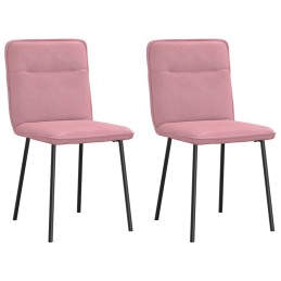 Esszimmerstühle 2 Stk. Rosa...