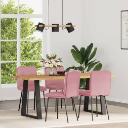 Esszimmerstühle 4 Stk. Rosa...