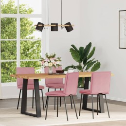 Esszimmerstühle 4 Stk. Rosa...