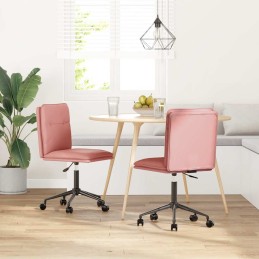 Esszimmerstühle 2 Stk. Rosa...