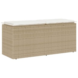 Gartenbank mit Kissen Beige...