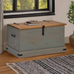 Truhe HALDEN Grau 91x48x47...