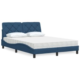 Bett mit Matratze Blau...