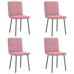 Esszimmerstühle 4 Stk. Rosa...