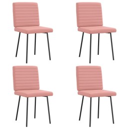Esszimmerstühle 4 Stk. Rosa...