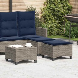 Gartenhocker mit Kissen 2...