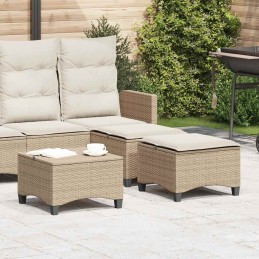 Gartenhocker mit Kissen 2...
