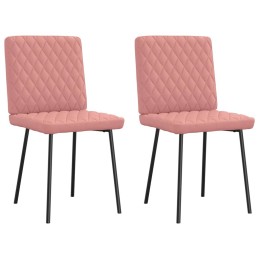 Esszimmerstühle 2 Stk. Rosa...