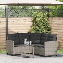 Gartensofa in L-Form mit...