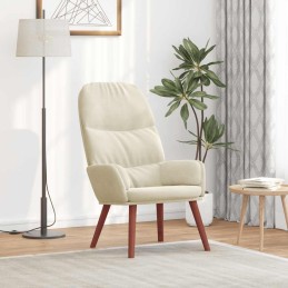 Relaxsessel Cremeweiß Samt