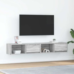 TV-Schränke 2 Stk. Grau...