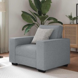 Sessel Hellgrau 60 cm Stoff