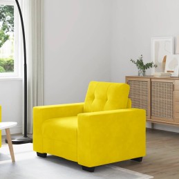 Sessel Gelb 60 cm Samt