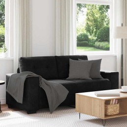 Zweisitzer-Sofa Schwarz 140...