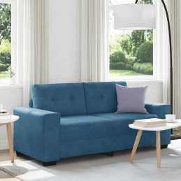 Zweisitzer-Sofa Blau 140 cm...
