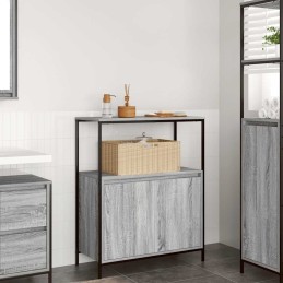 Badschrank mit Regalen Grau...