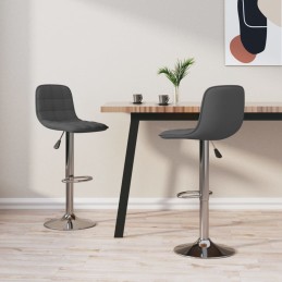 Barhocker 2 Stk. Dunkelgrau...