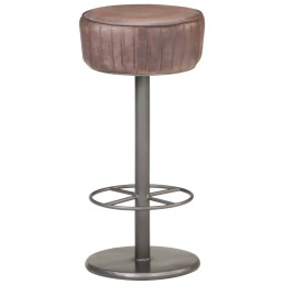 Barhocker Braun Echtleder