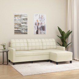 3-Sitzer-Sofa mit Hocker...